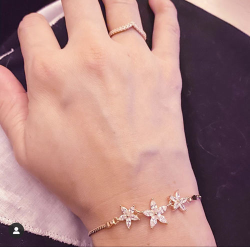 Customer photo review of Austrian Crystals Flowers Bracelet