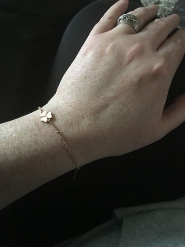 Customer photo review of Lucky Clover Bracelet