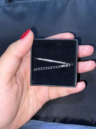 Customer photo review of Crystal Bar Bracelet