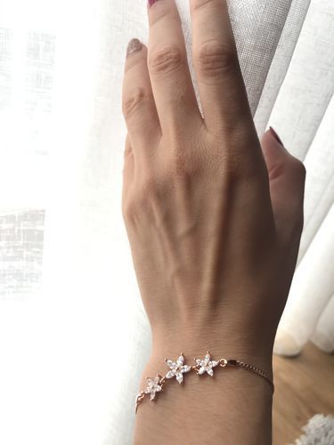 Customer photo review of Austrian Crystals Flowers Bracelet