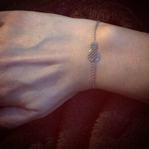 Customer photo review of Little Pineapple Bracelet