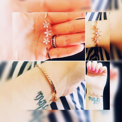 Customer photo review of Austrian Crystals Flowers Bracelet