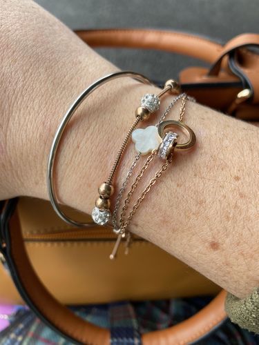 Customer photo review of Little Beads with Crystals Bracelet