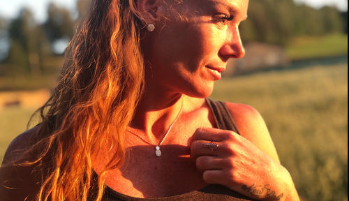 Customer photo review of Little Pineapple Necklace