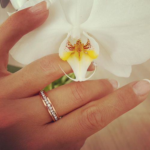 Customer photo review of Engagement Ring with Zircons