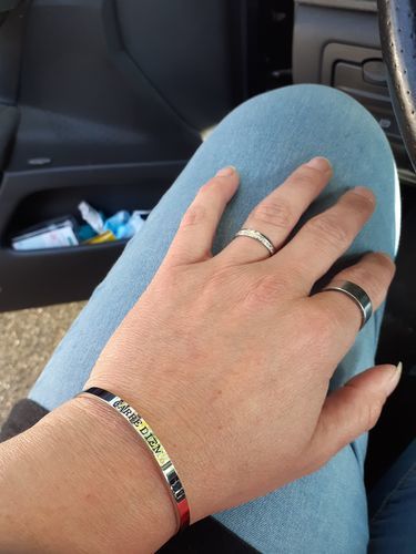 Customer photo review of Silver Classic Necklace