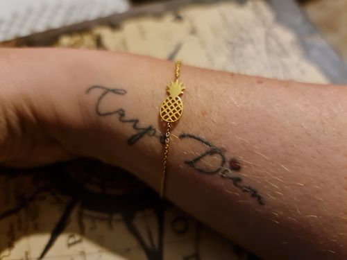 Customer photo review of Little Pineapple Bracelet