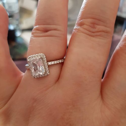 Customer photo review of Silver Drop Ring