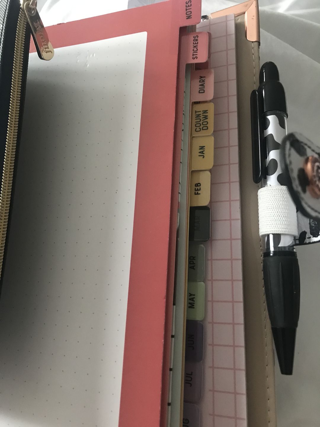 Customer photo review of Tabbed Dividers Organiser Inserts