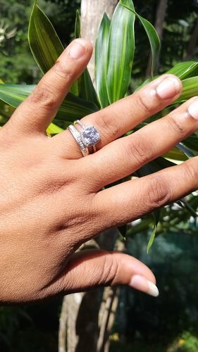 Customer photo review of Silver Timeless Ring