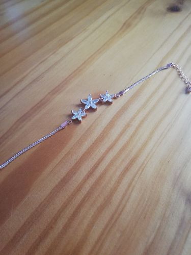 Customer photo review of Austrian Crystals Flowers Bracelet