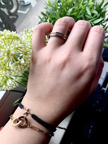 Customer photo review of Engagement Ring with Zircons