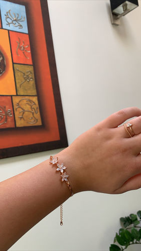 Customer photo review of Austrian Crystals Flowers Bracelet