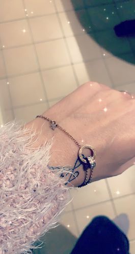 Customer photo review of Bracelet with Joined Rings & Crystals