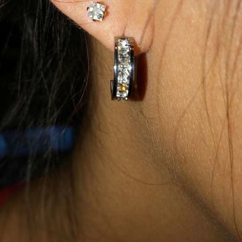 Customer photo review of Majesty Earrings