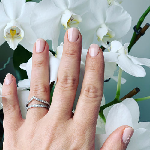 Customer photo review of Silver Minimalist Ring