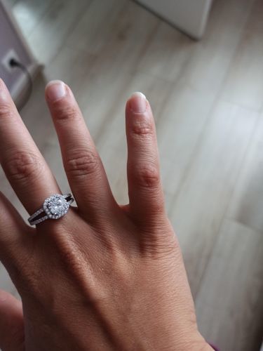 Customer photo review of Silver Square Ring