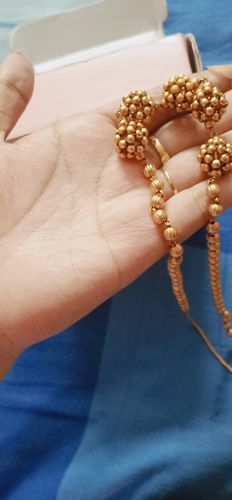 Customer photo review of Rubans 24K Gold Plated Handcrafted Temple Necklace