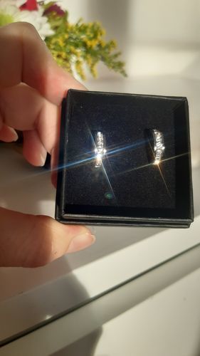 Customer photo review of Majesty Earrings