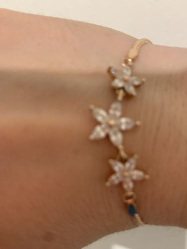 Customer photo review of Austrian Crystals Flowers Bracelet
