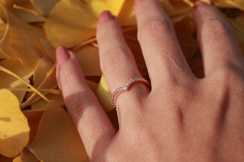 Customer photo review of Silver Minimalist Ring