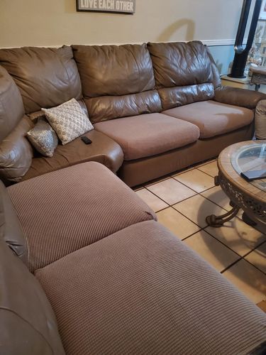 Customer photo review of Sofa Cushion Slipcovers