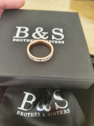 Customer photo review of Engagement Ring with Zircons