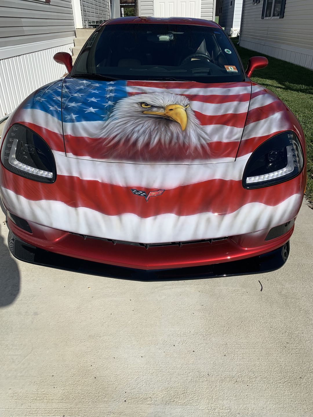 Customer photo review of Corvette C6 Base Extended Front Splitter Lip | ZR1 Conversion Package