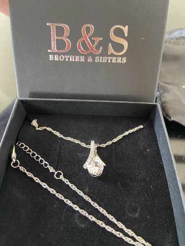 Customer photo review of Silver Gem Necklace