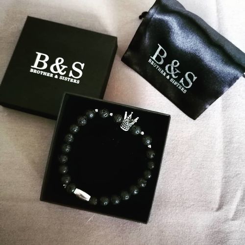 Customer photo review of White Gold Crown with Volcanic Stones