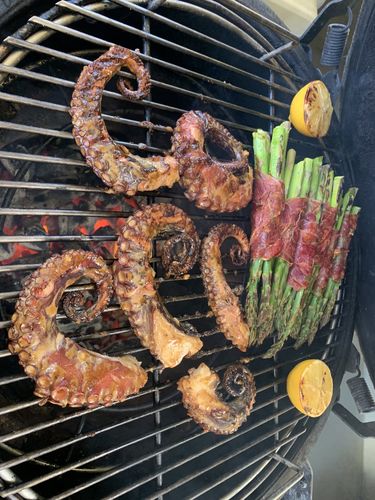 Reseña con foto de un cliente sobre Tentáculos de Pulpo Cocido