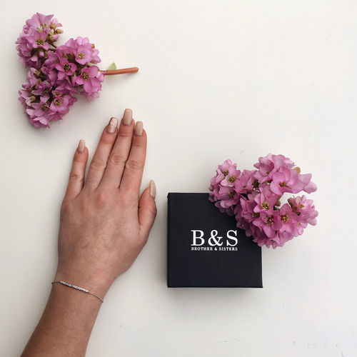 Customer photo review of Crystal Bar Bracelet