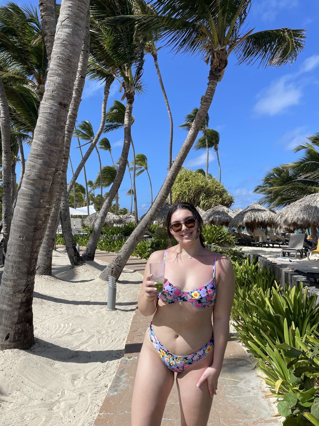Customer photo review of Nova Underwire Bra Top - Palm Beach