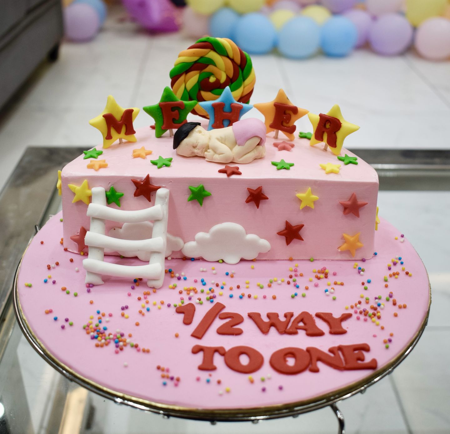 Customer photo review of Semi Candy Baby Cake