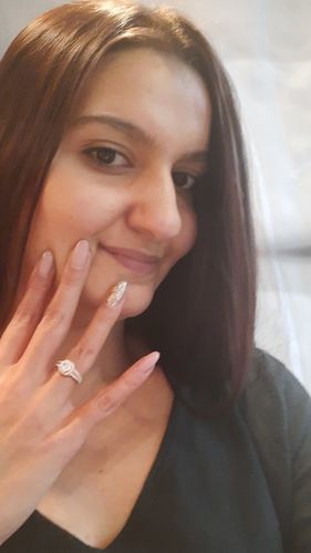Customer photo review of Rose Gold Square Ring