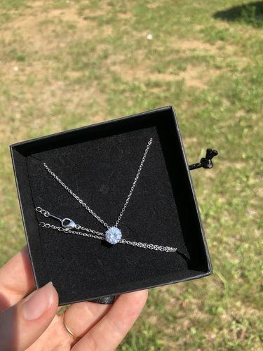 Customer photo review of Austrian Crystal Necklace