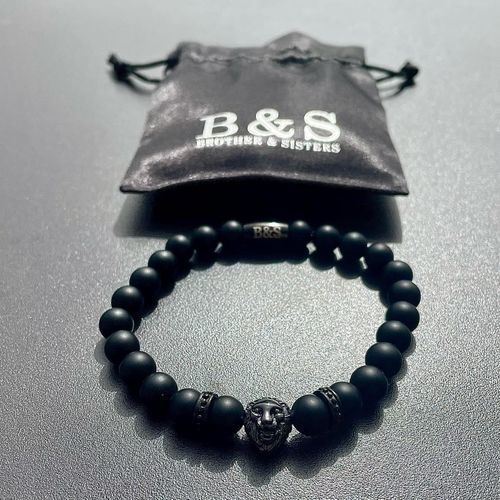 Customer photo review of Black Lion & Black Stones Bracelet