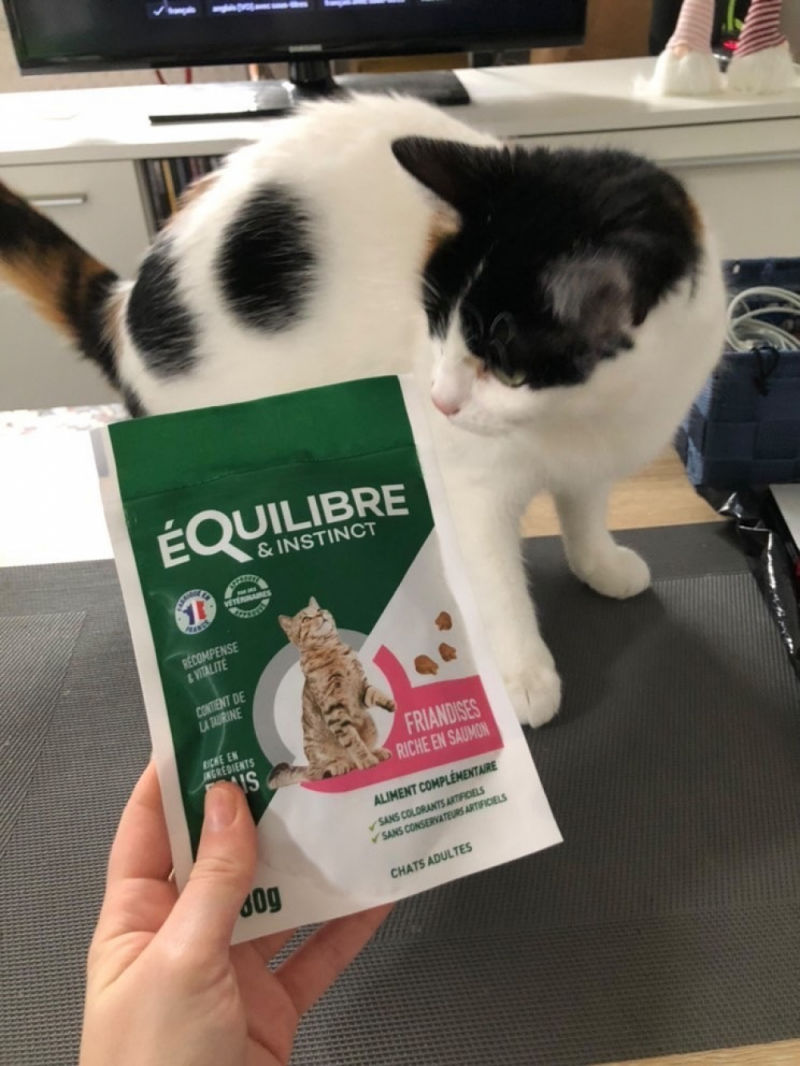 Customer photo review of Friandises riches en saumon (chat adulte)