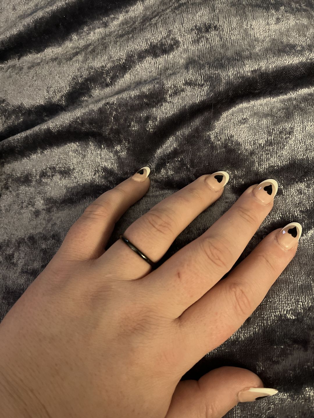 Customer photo review of Black 2mm Wonder Ring