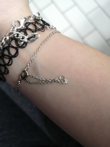 Customer photo review of Crystal Bar Bracelet