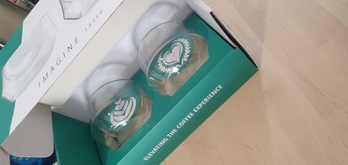 Customer photo review of Imagine Milk glasses