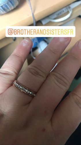 Customer photo review of Engagement Ring with Zircons