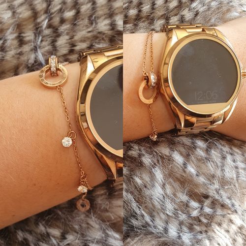 Customer photo review of Bracelet with Joined Rings & Crystals
