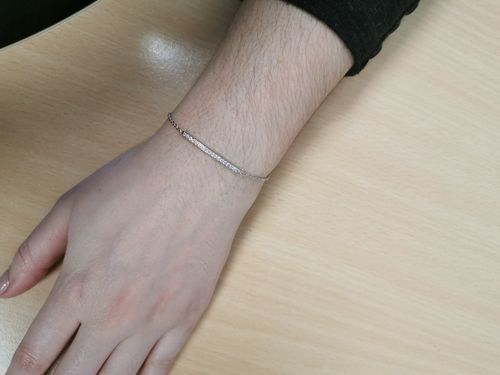 Customer photo review of Crystal Bar Bracelet