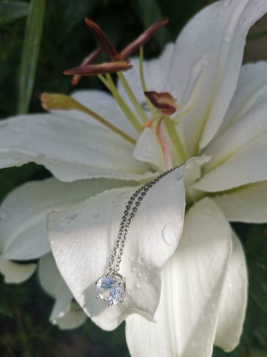 Customer photo review of Austrian Crystal Necklace