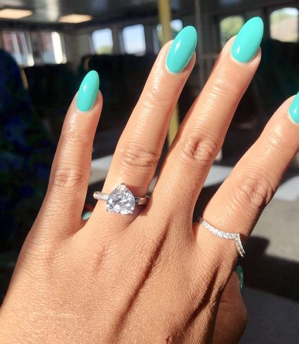 Customer photo review of Silver Minimalist Ring