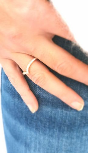 Customer photo review of Silver Minimalist Ring