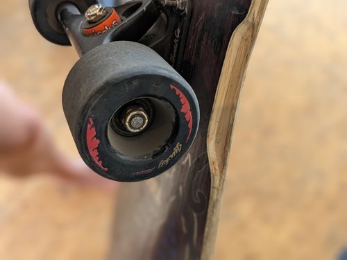 Customer photo review of Lucky Wheels - Sixty Three - Black - 63mm / 80a (Set of 4 Wheels)