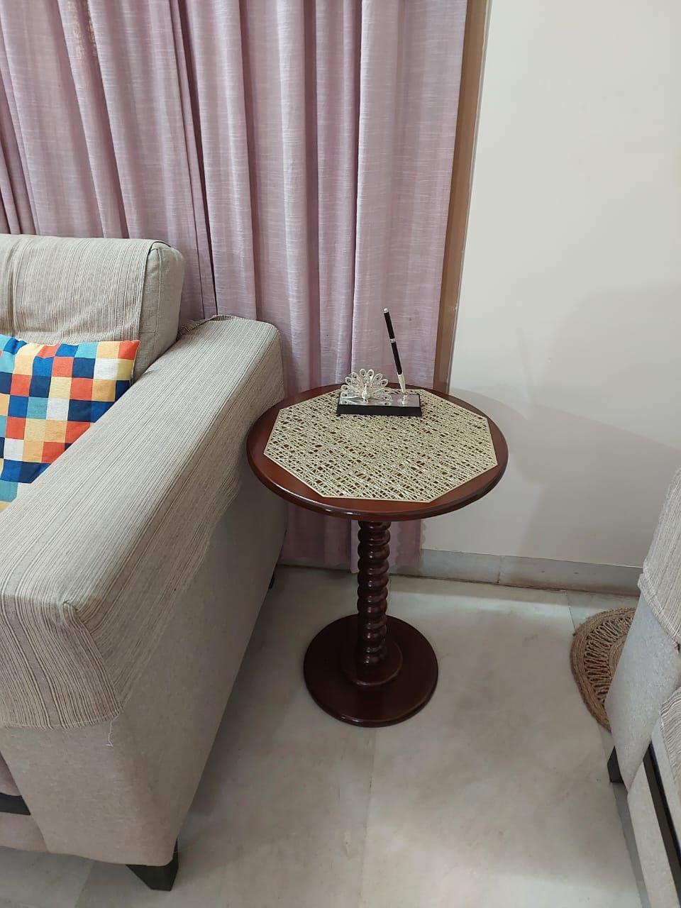 Customer photo review of Wooden Side Table for Living Room Coffee End Table