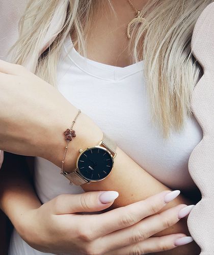 Customer photo review of Lucky Clover Bracelet